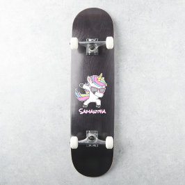 Skateboard Unicorn Cool Rainbow Sticker