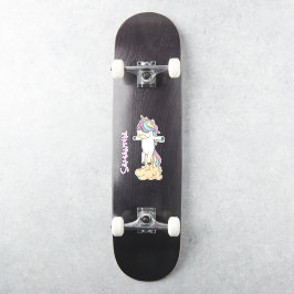 Skateboard Unicorn Power Sticker