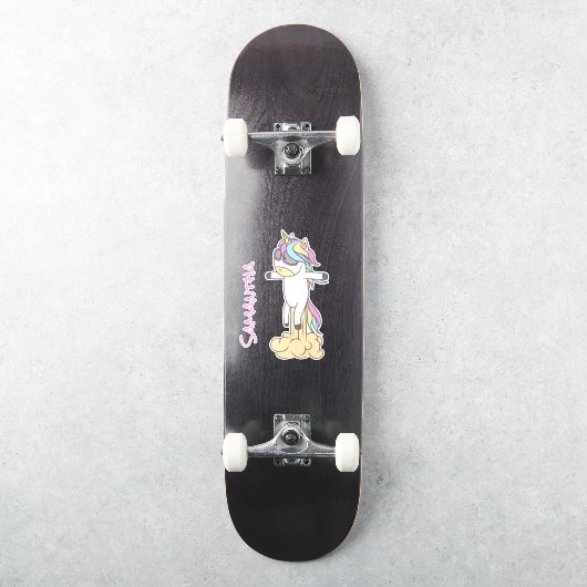 Skateboard Unicorn Power Sticker (Skateboard)