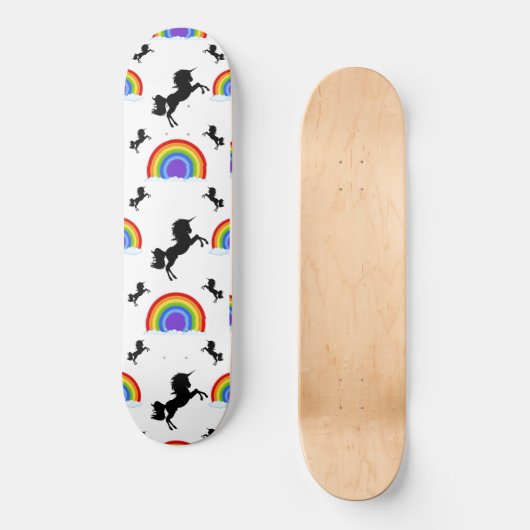 Skateboard Unicorns en Rainbows (Voorkant)