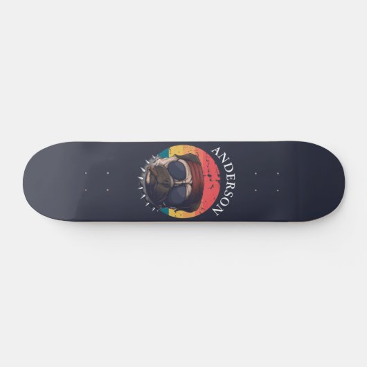 Skateboard Urban Warrior Sunset Pug (Horizontaal)