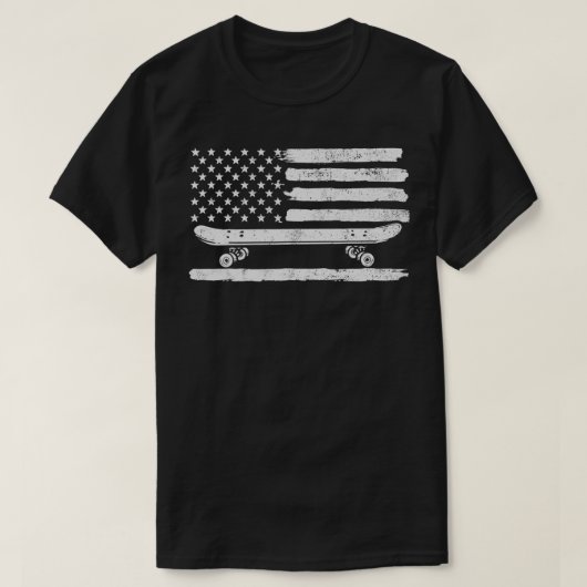 Skateboard USA American Skater T-shirt (Design voorkant)