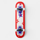 Skateboard usa red white blue (Voorkant)