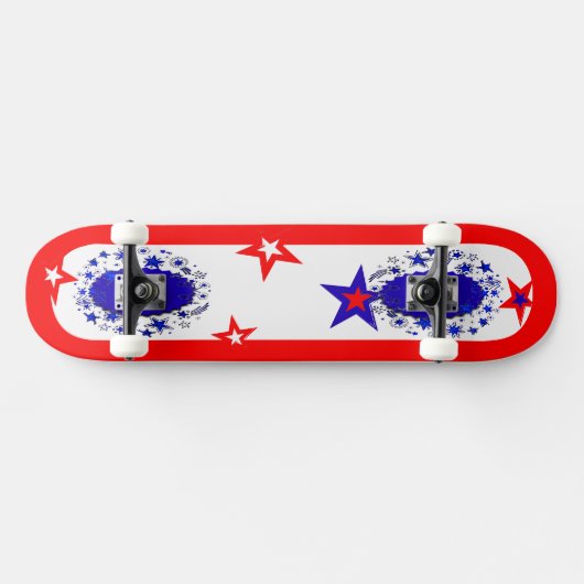 Skateboard usa red white blue (Horizontaal)