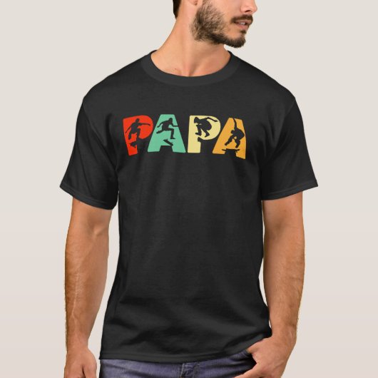 Skateboard Vader Retro Vader Skateboarden T-shirt (Voorkant)