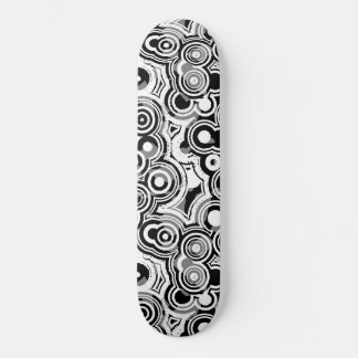 skateboard van abstracte cirkels