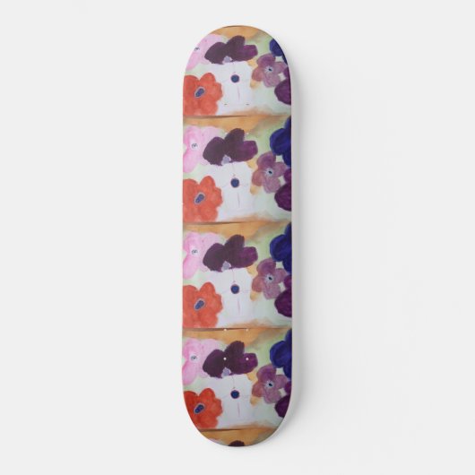 Skateboard van Anemone Spring Flowers (Voorkant)