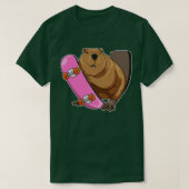 Skateboard van Beaver T-shirt (Design voorkant)