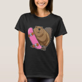 Skateboard van Beaver T-shirt (Voorkant)