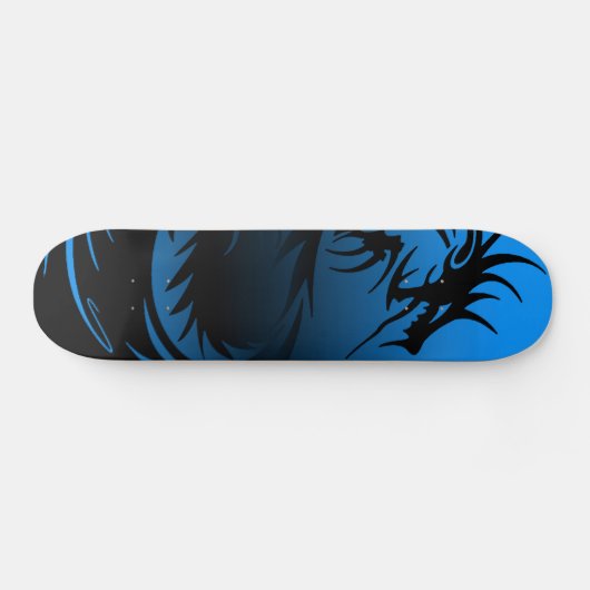 skateboard van blauwe draak (Horizontaal)