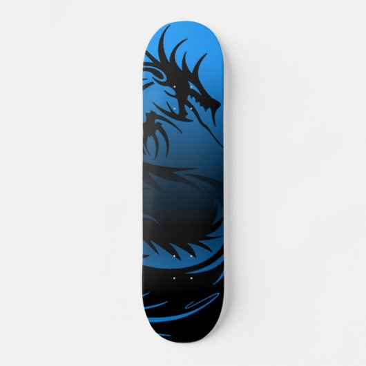 skateboard van blauwe draak (Voorkant)