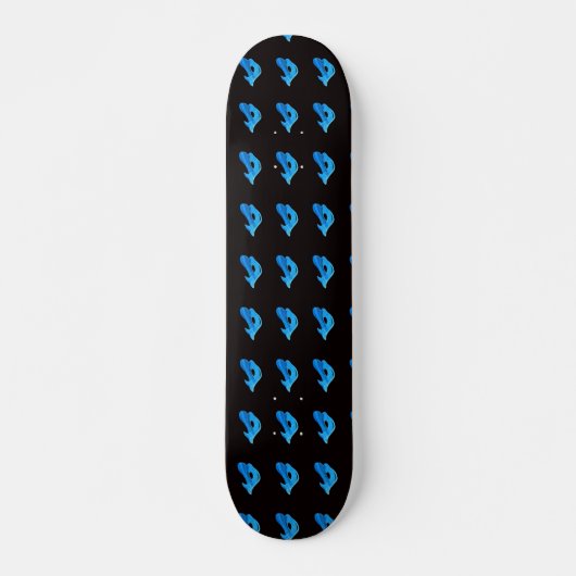 skateboard van blauwe mermaids (Voorkant)