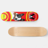 skateboard van Boston Terrier Mirabelle (Horizontaal)