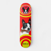 skateboard van Boston Terrier Mirabelle (Voorkant)
