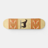 Skateboard van bruine paarden (Horizontaal)