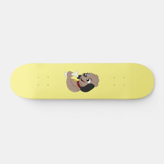 skateboard van cartoon van puppy dog (Horizontaal)