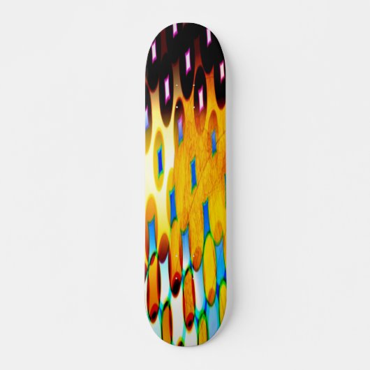 Skateboard van Colorful Faint Wereldbol (Voorkant)
