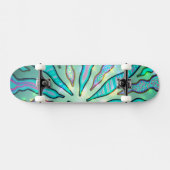 Skateboard van de Coral-tak van Turquoise (Horizontaal)