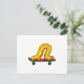 Skateboard van de derde pijler briefkaart (Staand voorkant)