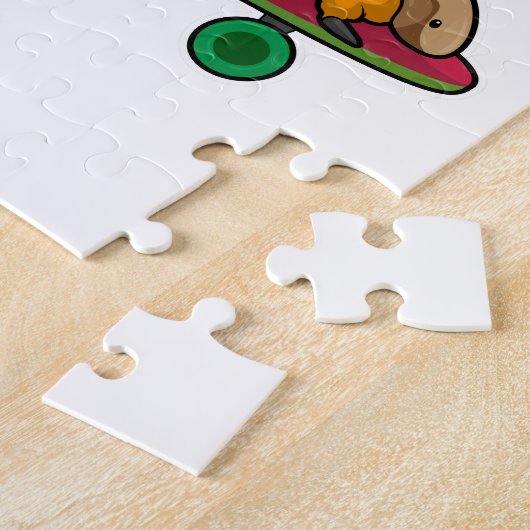 Skateboard van de derde pijler legpuzzel (Zijkant)