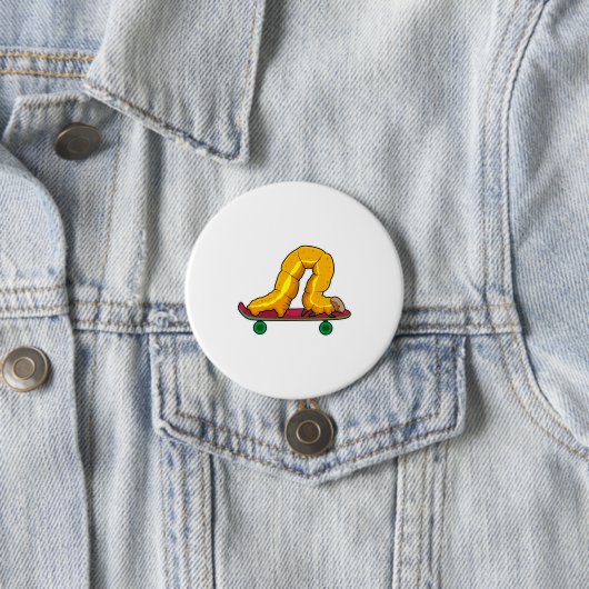 Skateboard van de derde pijler ronde button 7,6 cm (In situ)