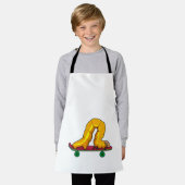 Skateboard van de derde pijler schort (Gedragen)