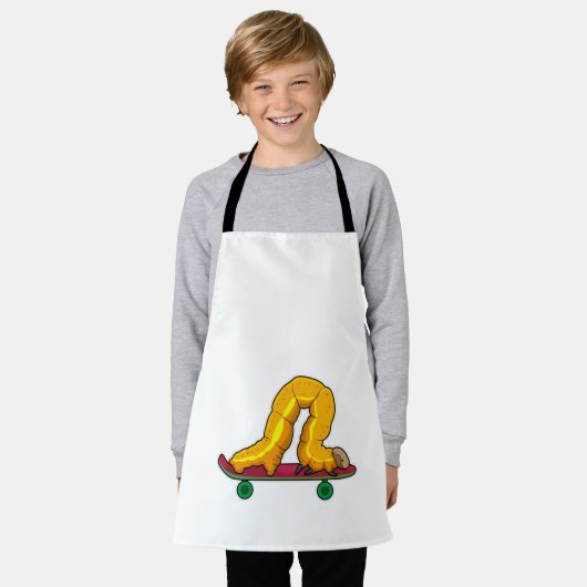 Skateboard van de derde pijler schort (Gedragen)