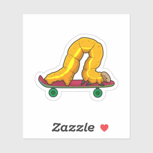 Skateboard van de derde pijler sticker (Vel)