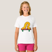 Skateboard van de derde pijler t-shirt (Voorkant volledig)