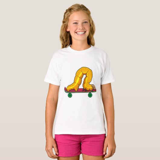 Skateboard van de derde pijler t-shirt (Voorkant volledig)