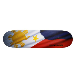 skateboard van de Filippijnse vlag