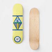 Skateboard van de  Geometrische Berg (Voorkant)