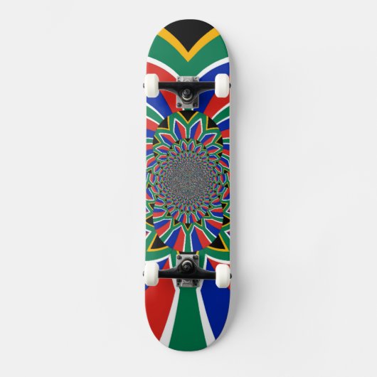 Skateboard van de mooie Zuid-Afrikaanse vlag (Voorkant)