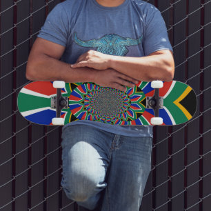 Skateboard van de mooie Zuid-Afrikaanse vlag