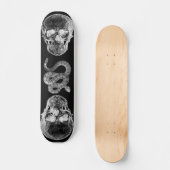 Skateboard van de schedel en de Rattlesnake (Voorkant)