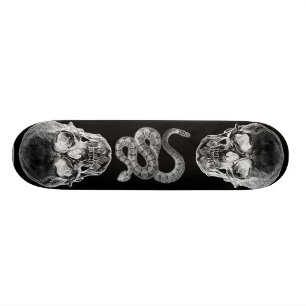 Skateboard van de schedel en de Rattlesnake