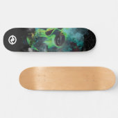 Skateboard van de schedel - Groen (Horizontaal)
