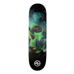 Skateboard van de schedel - Groen