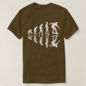 skateboard van de Skater Evolution T-shirt (Design voorkant)