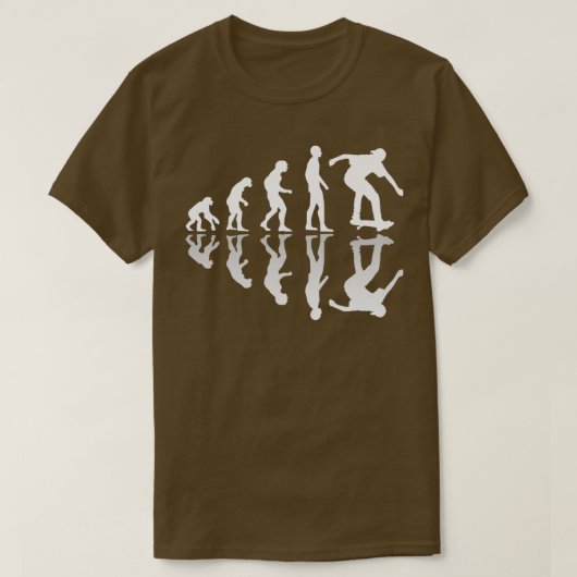 skateboard van de Skater Evolution T-shirt (Design voorkant)