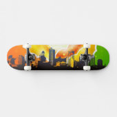 Skateboard van de Stedelijke Regenboogregenboog (Horizontaal)