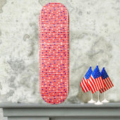 Skateboard van de vlag