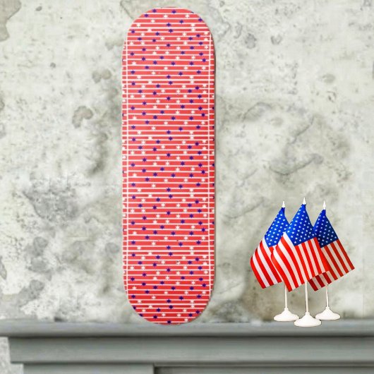 Skateboard van de vlag