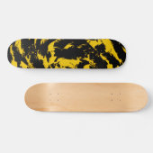 Skateboard van de zwarte en gele verf (Horizontaal)