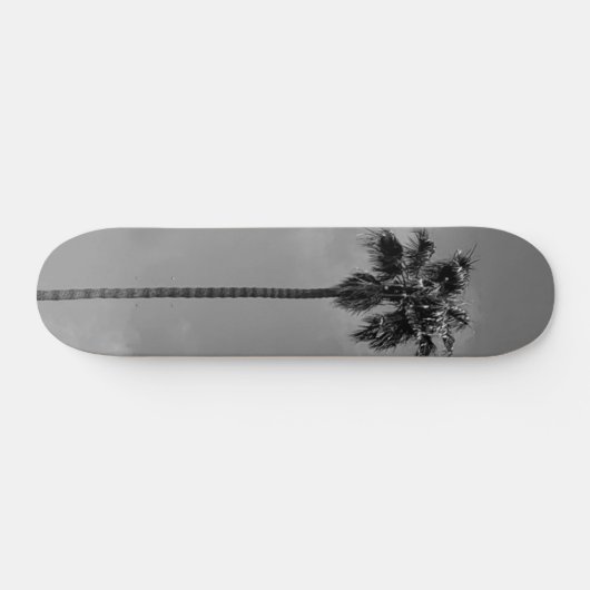 Skateboard van de zwarte en witte palmboom (Horizontaal)