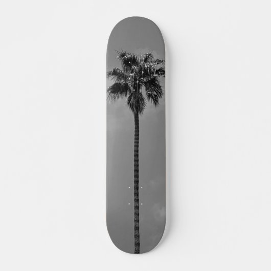 Skateboard van de zwarte en witte palmboom (Voorkant)