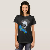 Skateboard van Dolphin T-shirt (Voorkant volledig)
