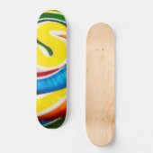 Skateboard van gekleurd Snoep (Voorkant)