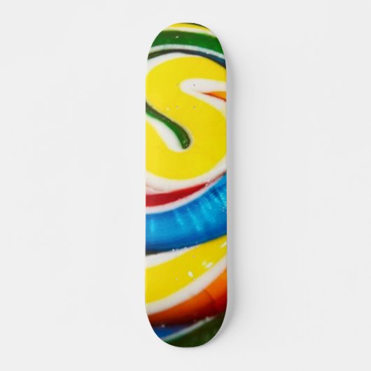 Skateboard van gekleurd Snoep (Voorkant)