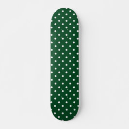 Skateboard van Green Polka Dots